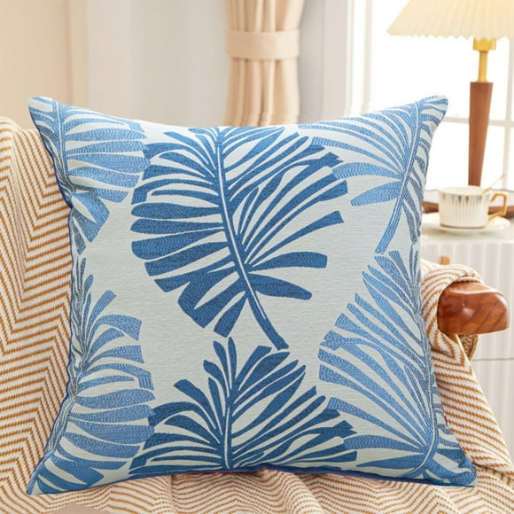 RKSTN pillow covers Palm Leaf Pillow Cover Bedside Sofa Large Pillow Cushion Beach Style