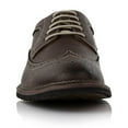 thumbnail image 3 of Ferro Aldo Phillip MFA19312 Mens Classic Wingtip Brogue Dress Shoes, in Dark Brown, Men's Size 10.5, 3 of 7