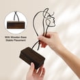 thumbnail image 3 of Shisuyan Desktop Metal Line Figure Abstract Minimalist Female Statue Ornament for Office, 3 of 8