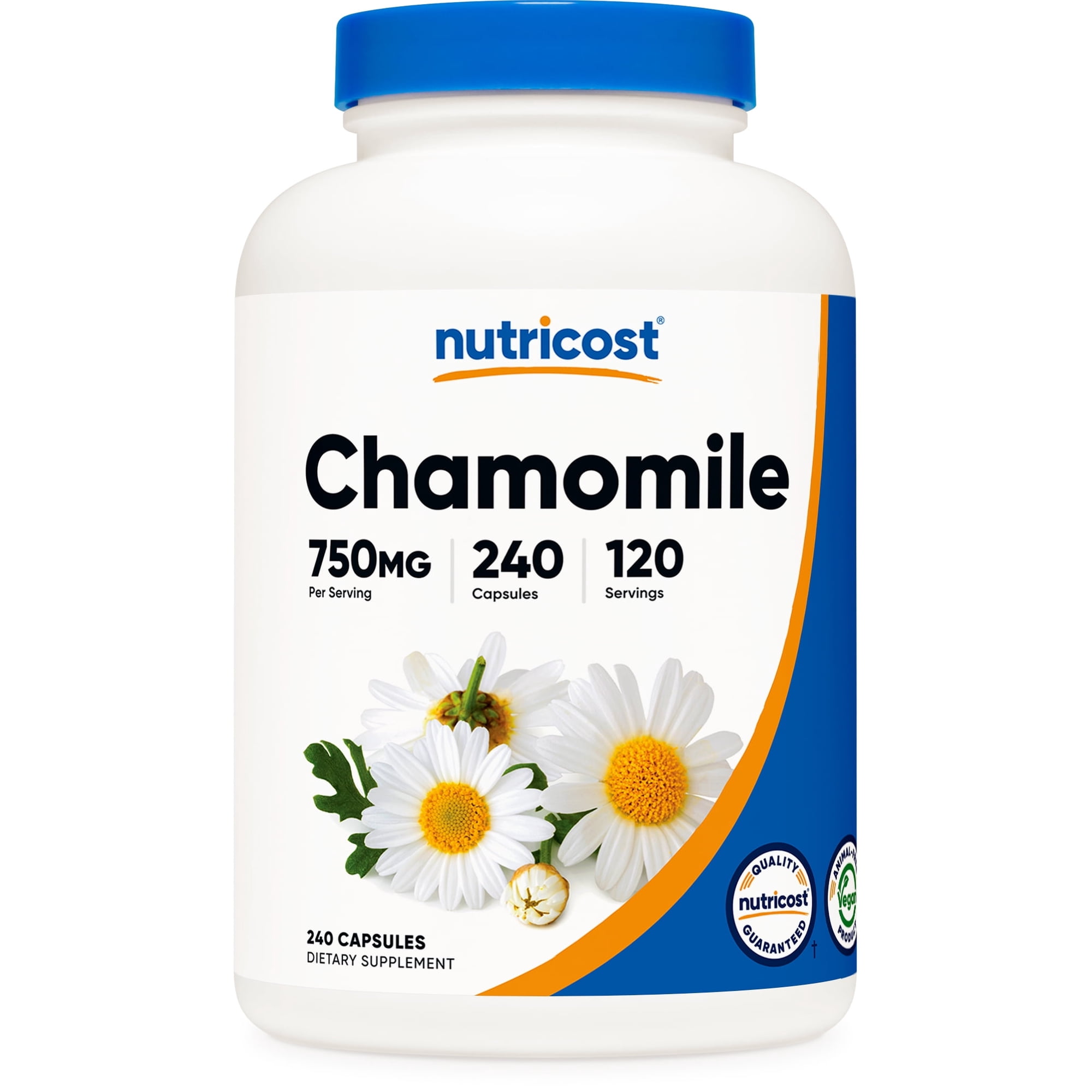 Nutricost Chamomile 750mg Per Serving, 120 Servings, 240 Capsules - Non-GMO, Vegetarian Supplement