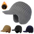 thumbnail image 2 of Visland Men Knitted Hat with Fleece Lining All-Weather Protection Ear Coverage Hat Stretchy Design Winter Windproof Hat, 2 of 8