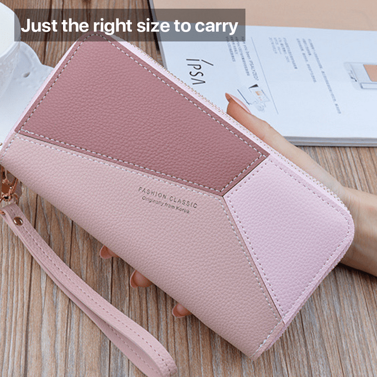  Small Leather Wallet for Women Girls Credit Card Holder Purse  Pink : Clothing, Shoes & Jewelry