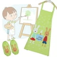 thumbnail image 4 of Kids Apron Waterproof Cartoon Lovely Painting Apron Craft Apron with Oversleeves, 4 of 7