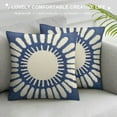 thumbnail image 3 of PIKWEEK  Throw Pillow Covers Navy Blue Decorative Floor Pillows Cover Cushion Cover Throw Pillow Case for Couch Dark Blue Sunflower Pillow, 3 of 5