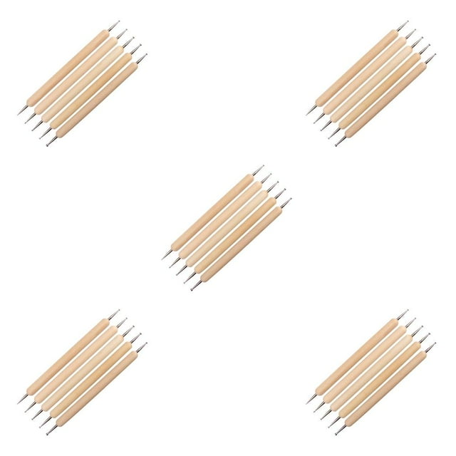 Naiovety 5 piezas de bolígrafos en relieve para decoración de uñas, punteado de arcilla, artesanías caseras, bricolaje, manualidades, herramientas Type2 NO2 Naiovety CBP105446