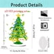 thumbnail image 3 of xihome Adorno navideño plano bidimensional de acrlico para rbol de Navidad, ideal para fiestas, escritorios, mesas y decoracin festiva., 3 of 6