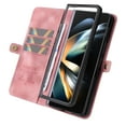 thumbnail image 6 of Dteck Case for Samsung Galaxy Z Fold4,Magnetic Leather Card Pocket Case Shockproof Hard PC Bumper Kickstand Wallet Cover,Pink, 6 of 6