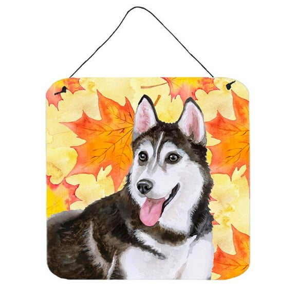 Siberian Husky No.2 Fall Wall or Door Hanging Prints, 6 x 6 in.