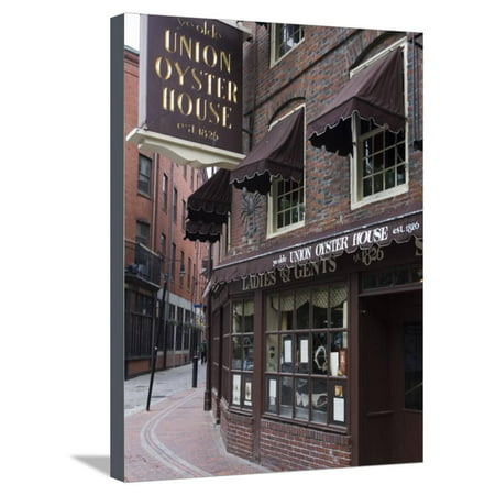 The Oyster Union House, Blackstone Block, Built in 1714, Boston, Massachusetts Stretched Canvas Print Wall Art By Amanda (Best Oyster House In Boston)
