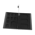 thumbnail image 2 of Portable Memory Card Case - Anti-Static, Mini Carrying Storage Box with Slots for 4 SD Cards and 8 TF Cards Memory Cards,1 x Memory Card Storage Box,Black, 2 of 8
