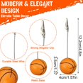 thumbnail image 3 of clips de resina para notas con base de pelota deportiva con alambre de caimán,soporte para tarjetas de números de mesa,soporte para fotos para oficinas,menús,bodas,fiestas, 3 of 6