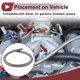 thumbnail image 2 of Ofertas Únicas 1 Pcs Manguera de Línea de Combustible Manguera de Vacío Manguera de Combustible Automotriz 3.3ft 0.69"ID 0.94"OD Tono Plateado CPE Caucho, Acero Inoxidable Trenzado AN-12, 2 of 7