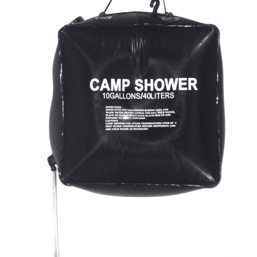 Portable 40L Solar Camping Shower Outdoor Hiking Heated Bathing Water Bag 