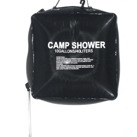 40L 10 Gallon Camping Hiking Solar Heated Camp Shower Bag Outdoor Shower Water