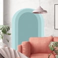 thumbnail image 1 of Calcomanía de pared con arco bohemio, decoración bohemia, arte geométrico, papel tapiz, pegatina extraíble para habitación infantil, puerta, cabecero, Cian, 1 of 8