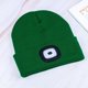 thumbnail image 1 of Gorro de punto con luces LED dobles para deportes al aire libre recargables, luz blanca delantera, luz roja trasera, luces dobles, lámpara LED, 1 of 2
