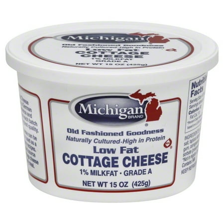 Michigan Brand 1 Milkfat Low Fat Cottage Cheese 15 Oz Walmart Com
