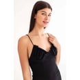 thumbnail image 2 of Ragstock Black Mesh Ruffle Bust Mini Dress, 2 of 4