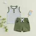 thumbnail image 2 of Xudanell Boys Clothes Set Summer Activewear Sleeveless Letter Printed Tank Tops Boys Suits AG 2-3 Years, 2 of 7