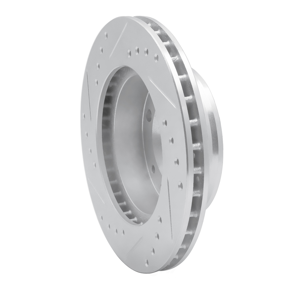 Dynamic Friction Company 631-80012R DFC Brake Rotor - Drilled And Slotted - Silver