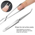 thumbnail image 4 of opvise Nail Art Sculpting Clip Corrosion Resistant Cross-design Stainless Steel Nail Shaping Curve Tweezer Nail Tool, 4 of 8