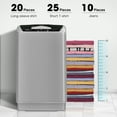 LifePlus Compact Full Auto Washer Spin Dry 1.8Cu.ft, Portable TopLoad