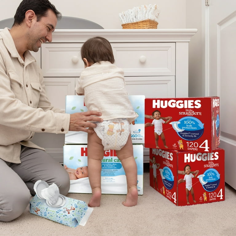 HUGGIES ベビーワイプ Huggies Natural Care Cucumber, Aloe and Vitamin E Baby Wipes