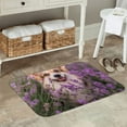thumbnail image 5 of Kdxio Dog in Lavender Flowers,16" x 24", Non-Slip Front Door Mats,Outdoor Welcome Mat Washable, 5 of 9