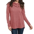 thumbnail image 2 of Camiseta informal de manga larga con botones y cuello suelto para mujer Fridja  bvmnju2794, 2 of 8