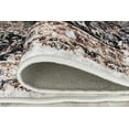 thumbnail image 3 of La Dole Rugs Navy Blue Beige Cream Silver Vintage Traditional Flat Pile Soft Area Rug Carpet Mat For Living Room Hallway Runner Outdoor Patio Sizes 5x7, 8x10, 7X9 feet inch inches ft, 3 of 5