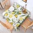 thumbnail image 2 of Square Waterproof Tablecloth Lemon Reusable Indoor/Outdoor Durable Table Cover 70 Inch X70 Inch, 2 of 6