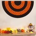 thumbnail image 3 of 2pcs Halloween Bunting Flag 3 Stripe Half Fan Flag Bunting Banner Trick or Treat Halloween Party Decoration Outside Porch Garden Outdoor Yard Indoor Home, 3 of 5
