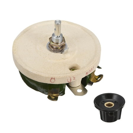 

100W 30R Ohm Wirewound Ceramic Potentiometer Variable Rheostat Resistor