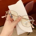 thumbnail image 3 of Fashion Polygonal Anti Blue Light Glasses Men Women Big Frame Eyeglasses Unisex Eyewear, 3 of 9