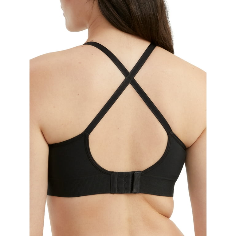 Women's Warner's RN0131A Easy Does It Triangle Seamless Lift Bra (Black M)