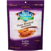Blue Diamond Natural Oven Roasted Butter Toffee Flavor Almonds, 14 Oz.