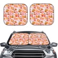 thumbnail image 2 of Easygdp Nourriture Amusante pour 2 Pcs Pare-Soleil Pliable pour Pare-Brise avant Protection Solaire pour Voiture, SUV, Camion-Petit, 2 of 6