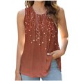 thumbnail image 2 of PNTUTB Women's Summer Versatile Fashion Print Casual Crew Neck Pullover Loose Comfortable Sleeveless Tops, 2 of 6