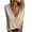 Beige, variant on Timegard Blouse for Women V Neck Button Drop Shoulder Long Sleeve Tee Shirts Fall Casual Loose Tops