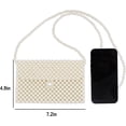 thumbnail image 4 of CAILDANL Amamcy Heart White Beaded Pearl Handbag Purse Vintage Pearl Clutch Pearl Bag Pearl Wrislet Mini Evening Bag for Party Wedding, 4 of 9