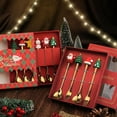 thumbnail image 3 of Juego de Vajilla de Regalo de Navidad Juego de Cuchara y Tenedor Cuchara de Postre Tenedor de Fruta Cuchara de Café Juego de Vajilla D, 3 of 4