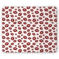 thumbnail image 1 of Kiss Mouse Pad, Monochrome Design Warm Tone Girl Kises, Rectangle Non-Slip Rubber Mousepad, Ruby and White, by Ambesonne, 1 of 2