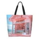 thumbnail image 1 of Balery Pastel Pink Beach Cafe Bolsa Tote Estilo Estético con Cremalleras, Bolsa de Hombro, Bolsa de Compras Grande y Plegable, 1 of 8
