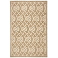 thumbnail image 2 of SAFAVIEH Courtyard Finian Distressed Geometric Indoor/Outdoor Area Rug Mocha/Light Beige, 6'7" x 9'6", 2 of 7