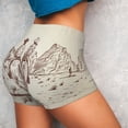 thumbnail image 4 of Salouo Two Cowboys Riding Horses In The Desert Print Women's Athletic Shorts,Booty Shorts Biker Shorts High Waisted Elastic Workout Shorts for Yoga Gym Running Sports-XX-Large, 4 of 8