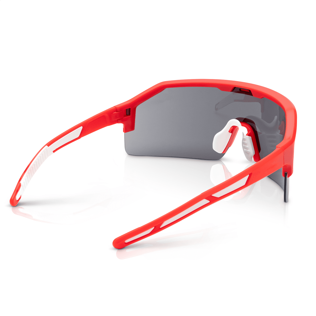 Jackson Safety Safety Glasses - MAXVIEW+ Series - Smoke Lens - Red Frame - STA-CLEAR Anti-Fog