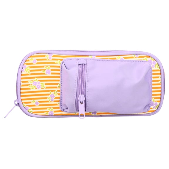 Pen+Gear Orange Lavender Backpack Pencil Pouch