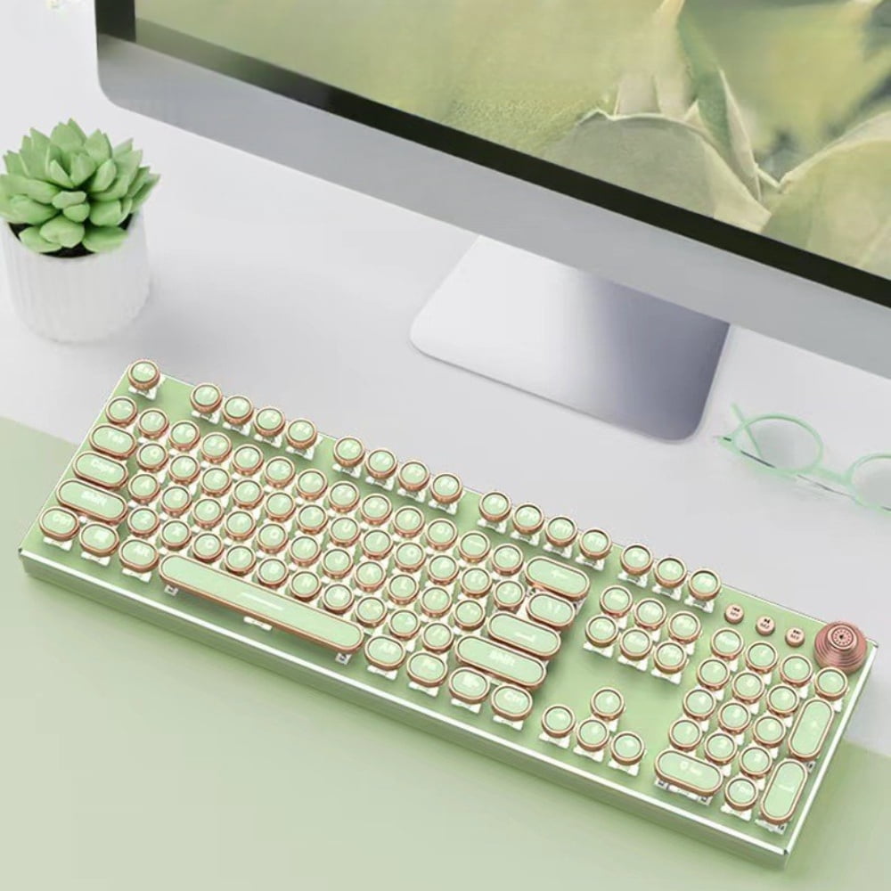 Hnjugfe Gaming Keyboard, Flexible, Wired Wireless, Gaming Keyboards, Single Piece, with 1*46 x 15 x 5 cm / 0.9 kg, Green, New, 1 Count