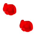 thumbnail image 3 of Eigraketly Cubierta de rueda de caña de pescar, cubiertas protectoras resistentes al desgaste, caja de carrete de silicona de Color sólido, Rojo Lado izquierdo 2Conjunto, 3 of 6