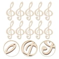 thumbnail image 2 of 10Pcs Music Note Shaped Cutouts Wood Slices Unfinished Wood Slices DIY Wood Pieces Decors, 2 of 3